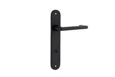 12852P85 - Baltimore Return Lever - Oval Backplate - Matt Black - Privacy