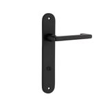12852P85 - Baltimore Return Lever - Oval Backplate - Matt Black - Privacy