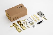 Milton Lever - Long Backplate Entrance Set with High Security Lock