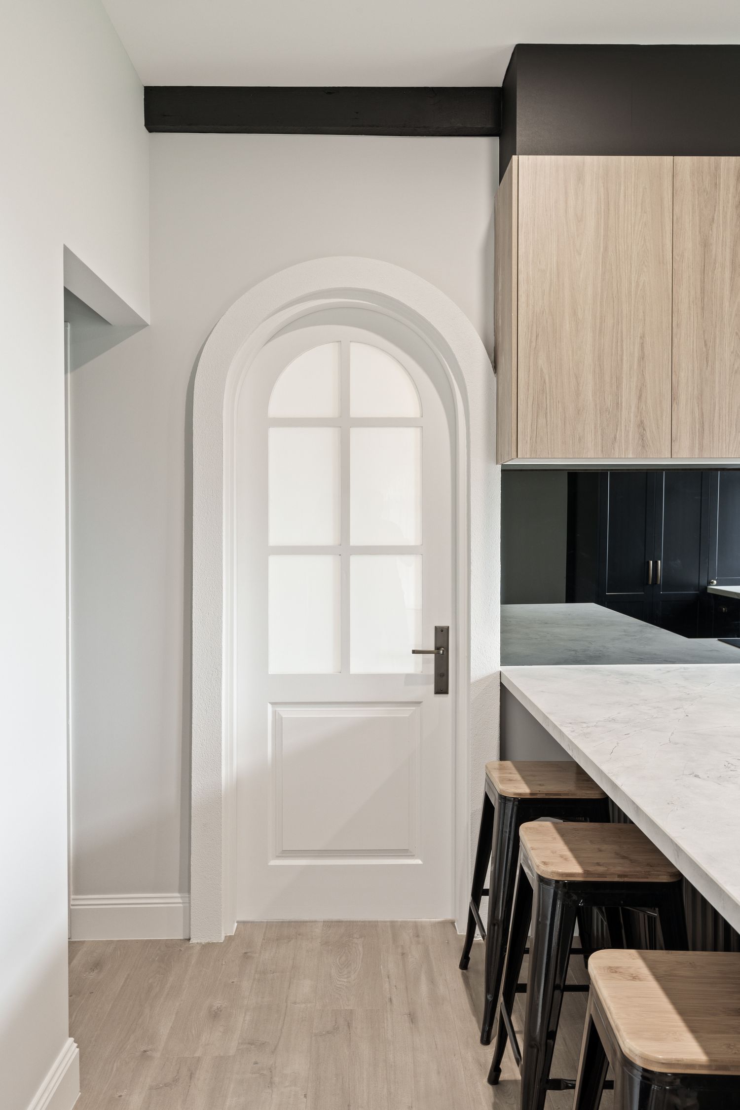 14744KENTR60KT - Annecy Lever - Stepped Backplate Entrance Kit with High Security Lock - Satin Nickel - Entrance