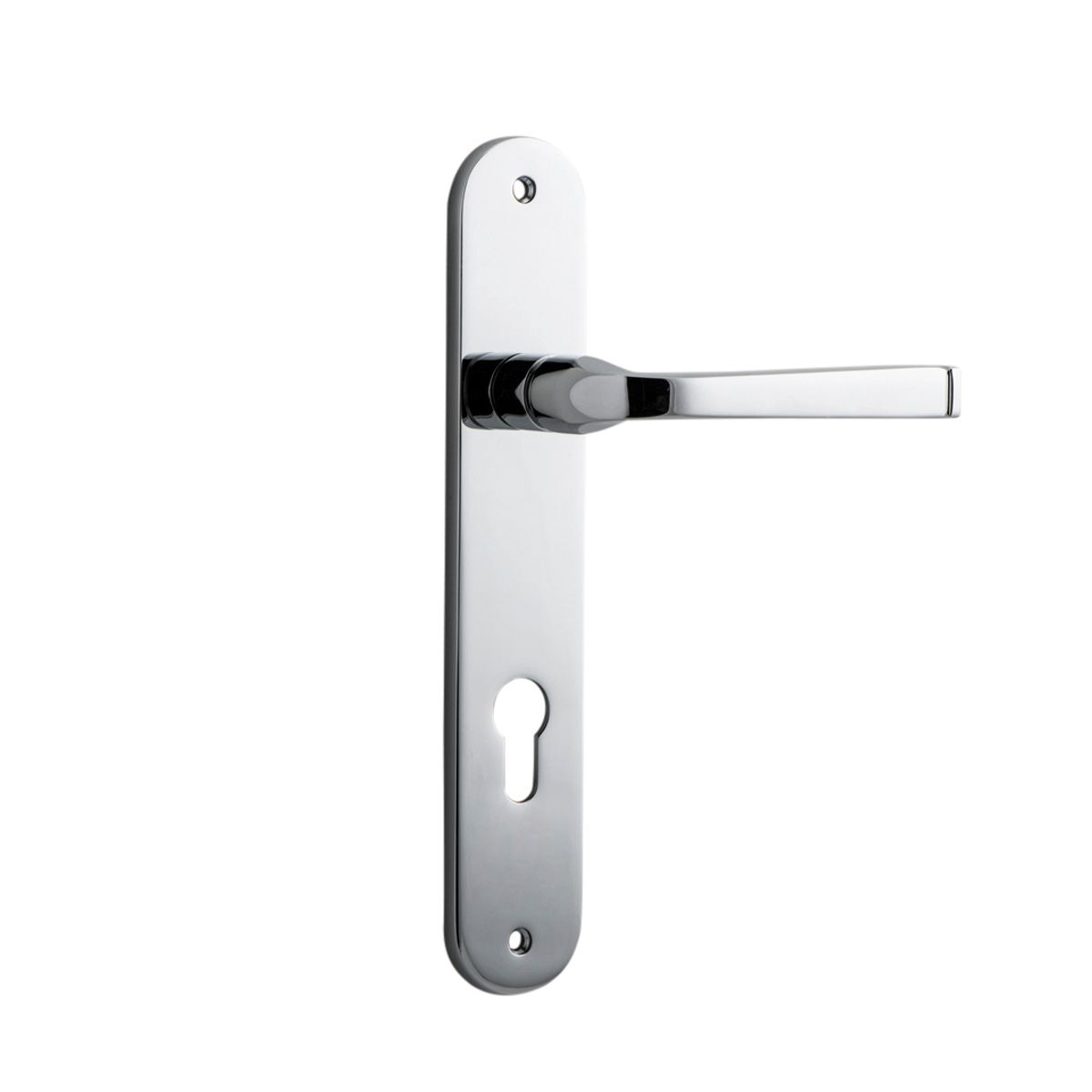 11732E85 - Annecy Lever - Oval Backplate - Polished Chrome - Entrance