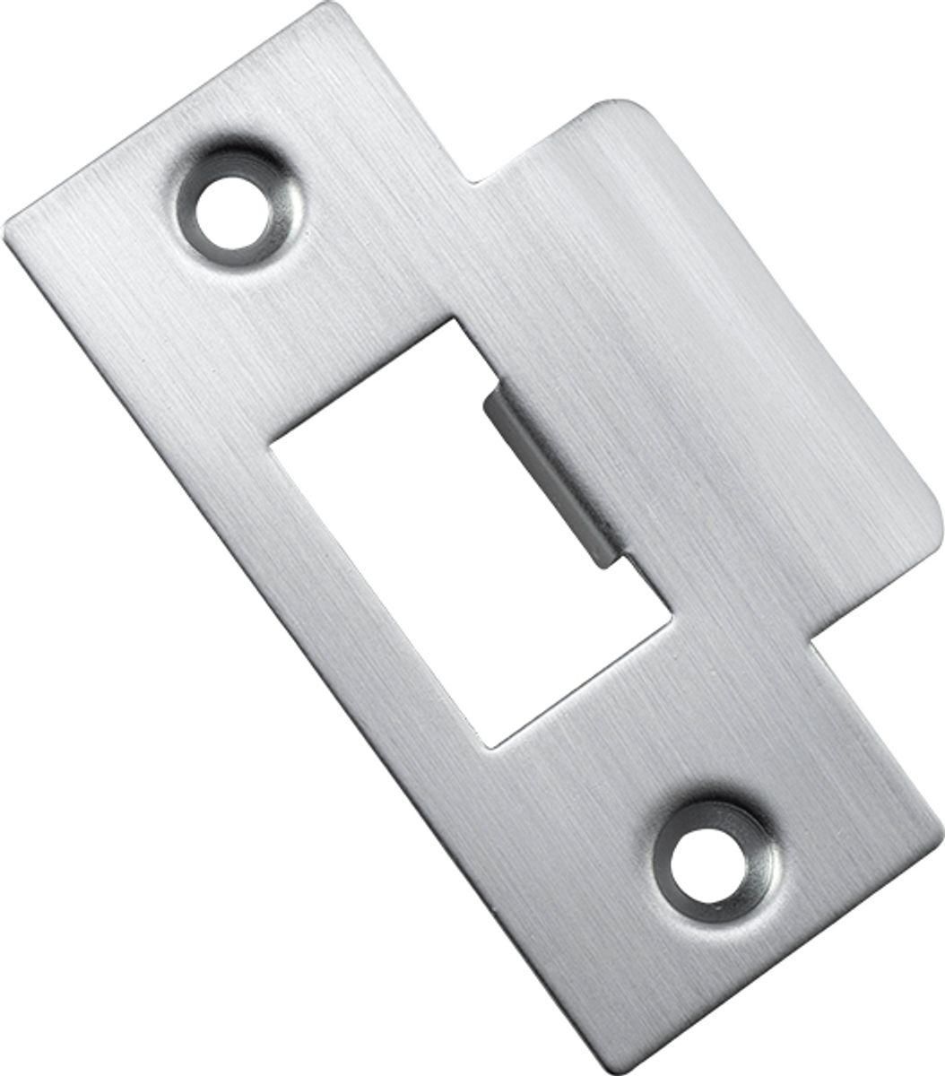 20495 - Metal Door Tube Latch Striker - Brushed Chrome