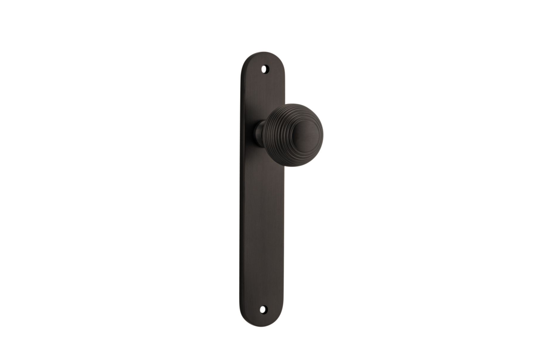 10836 - Guildford Knob - Oval Backplate - Signature Brass - Passage