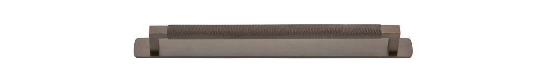 22124B - Brunswick Cabinet Pull with Backplate  - CTC256mm - Signature Brass