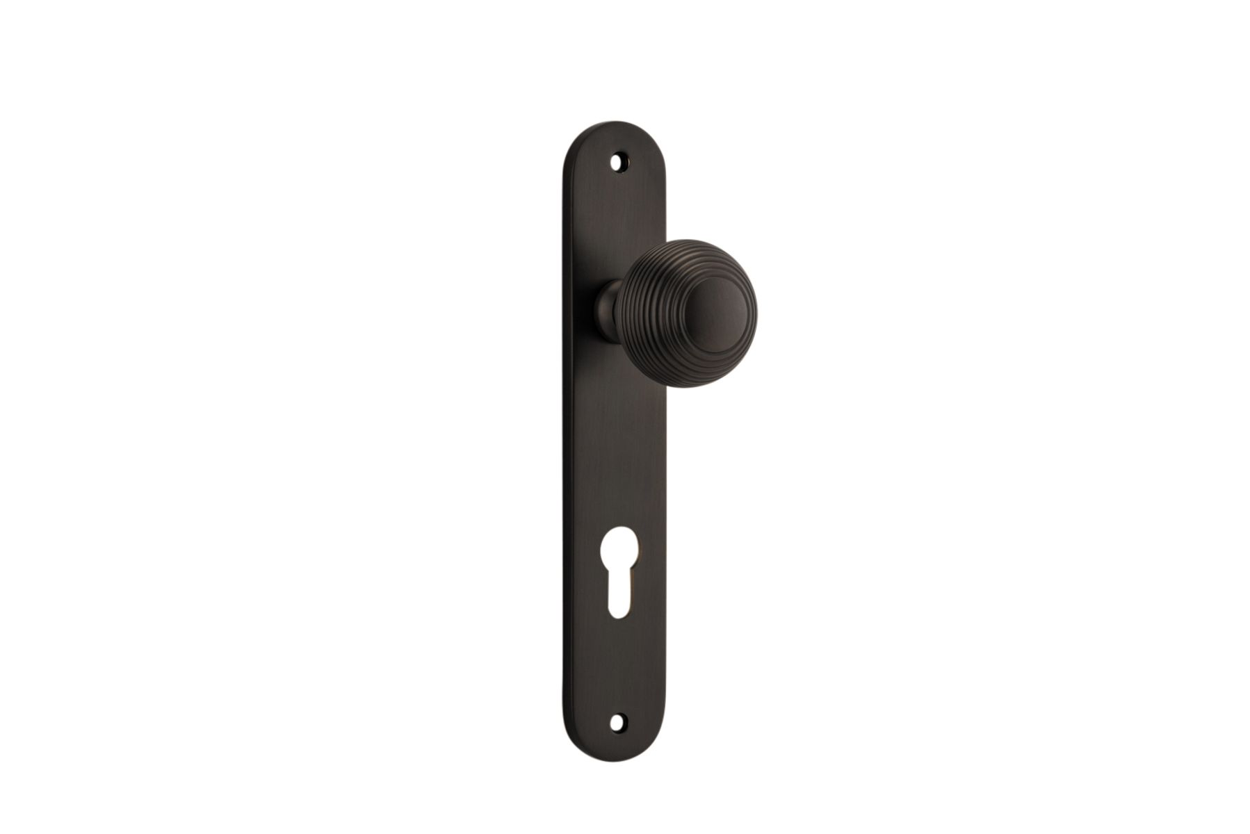 10836E85 - Guildford Knob - Oval Backplate - Signature Brass - Entrance