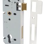 6090 - 85mm Euro Mortice Locks - 45mm Backset - Polished Nickel
