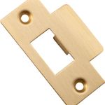20496 - Metal Door Tube Latch Striker - Brushed Brass