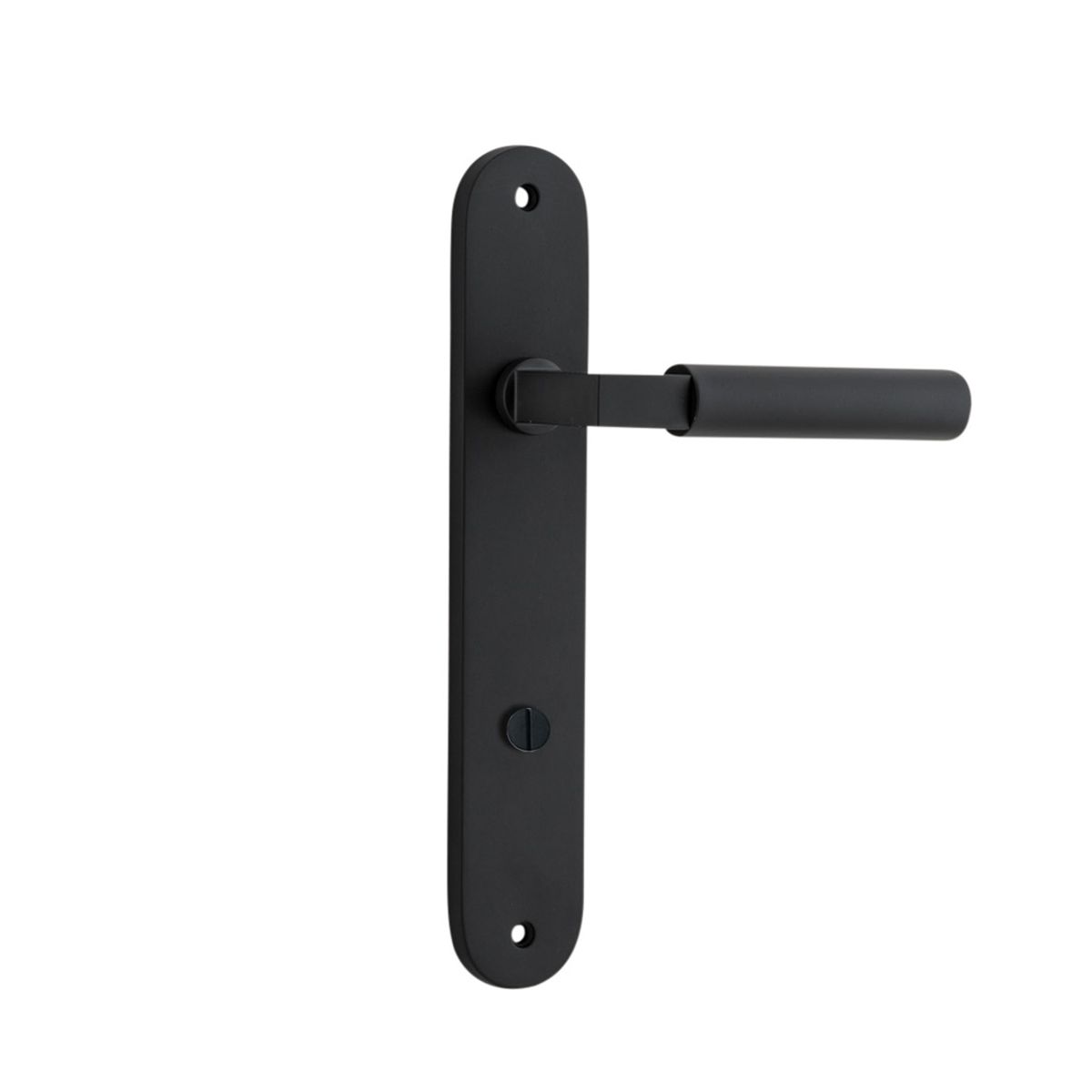 12766P85 - Berlin Lever - Oval Backplate - Matt Black - Privacy