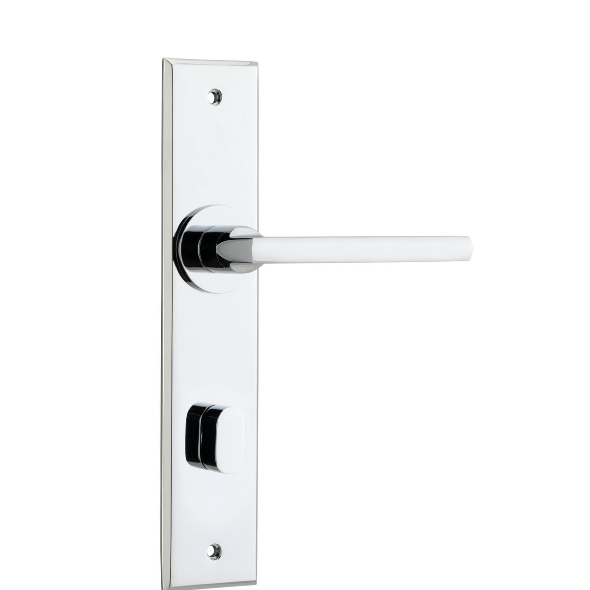 11782P85 - Baltimore Lever - Chamfered Backplate - Polished Chrome - Privacy