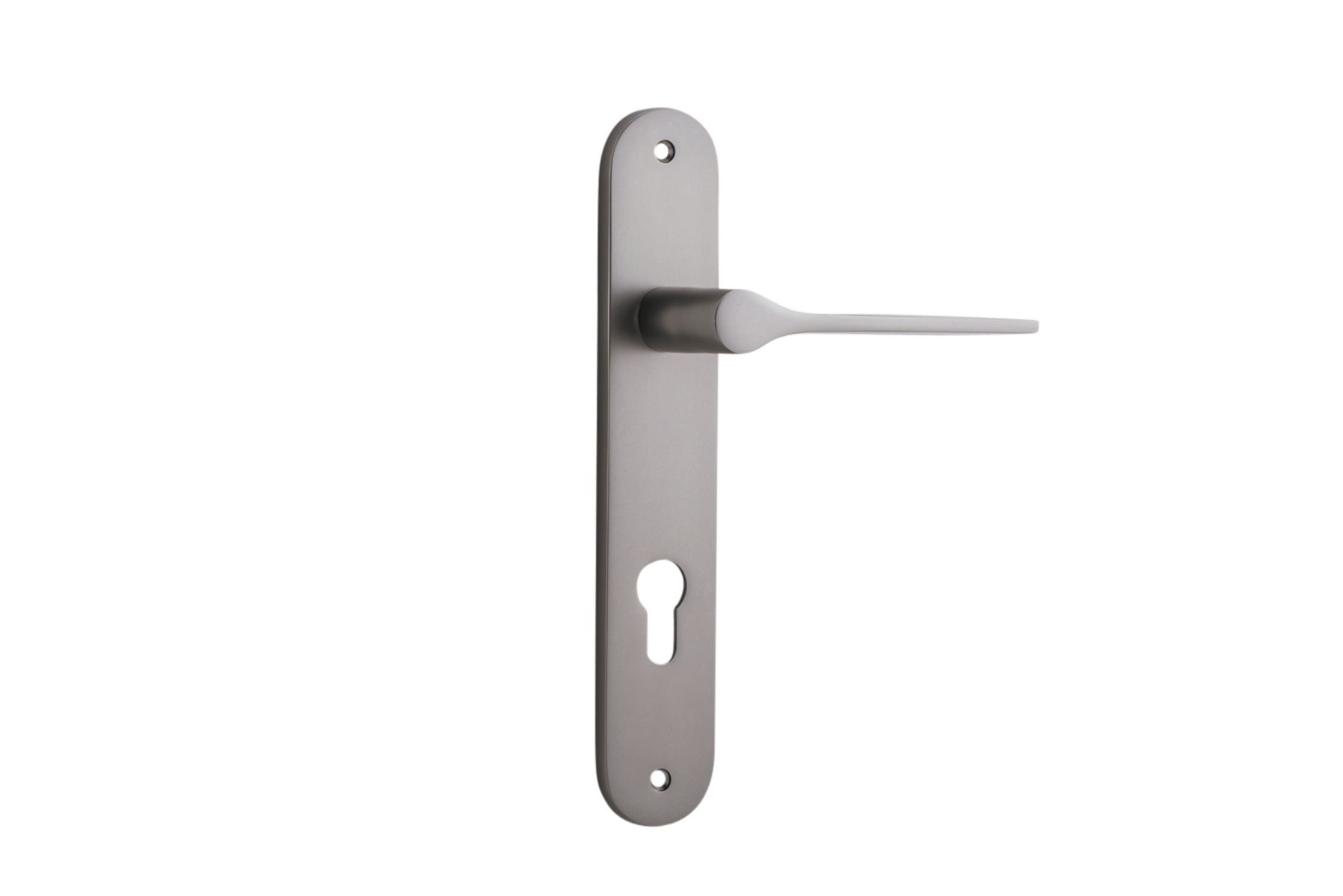 14770E85 - Como Lever - Oval Backplate - Satin Nickel - Entrance
