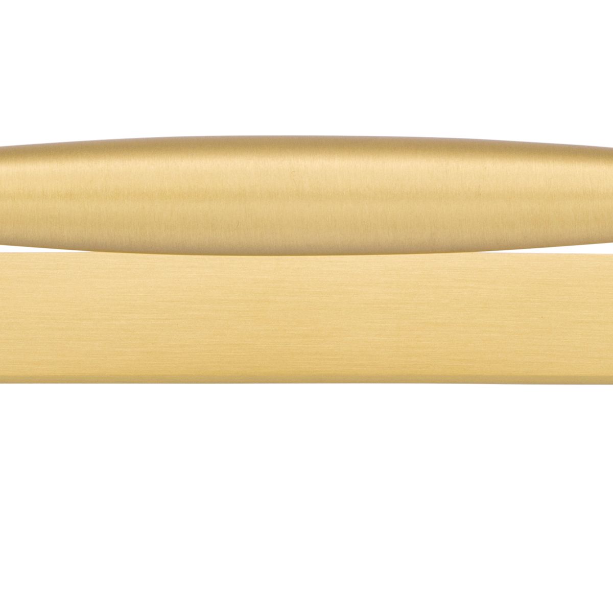 17106B - Sarlat Cabinet Pull with Backplate - CTC256mm - Brushed Gold PVD