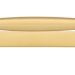 17106B - Sarlat Cabinet Pull with Backplate - CTC256mm - Brushed Gold PVD