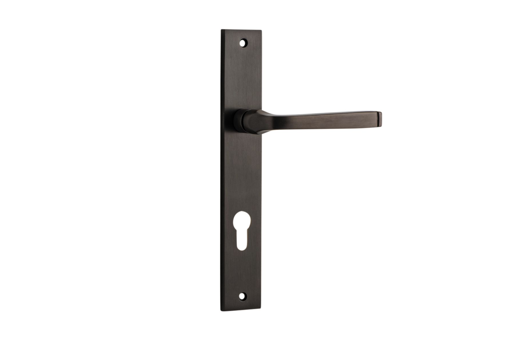 10708E85 - Annecy Lever - Rectangular Backplate - Signature Brass - Entrance