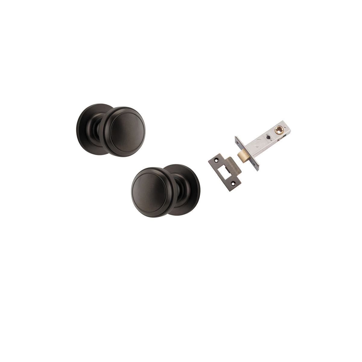 0211KPASS60 - Paddington Knob - Round Rose Passage Kit - Signature Brass - Passage