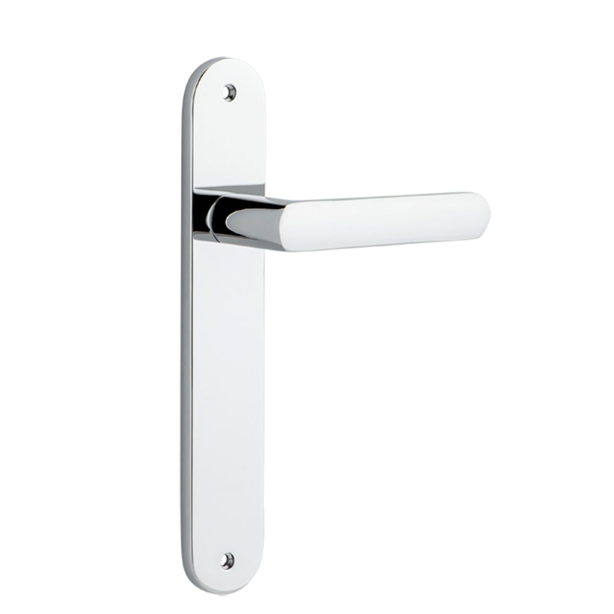11864 - Osaka Lever - Oval Backplate - Polished Chrome - Passage