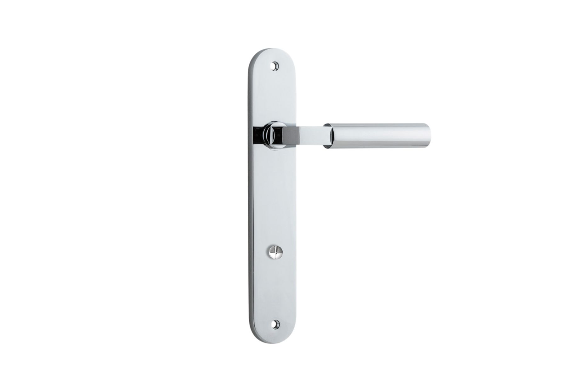 11766 - Berlin Lever - Oval Backplate - Polished Chrome - Passage