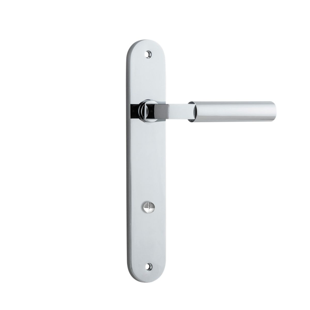 11766 - Berlin Lever - Oval Backplate - Polished Chrome - Passage