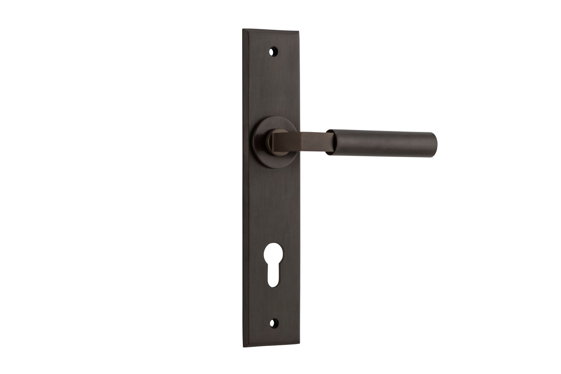 10794E85 - Berlin Lever - Chamfered Backplate - Signature Brass - Entrance