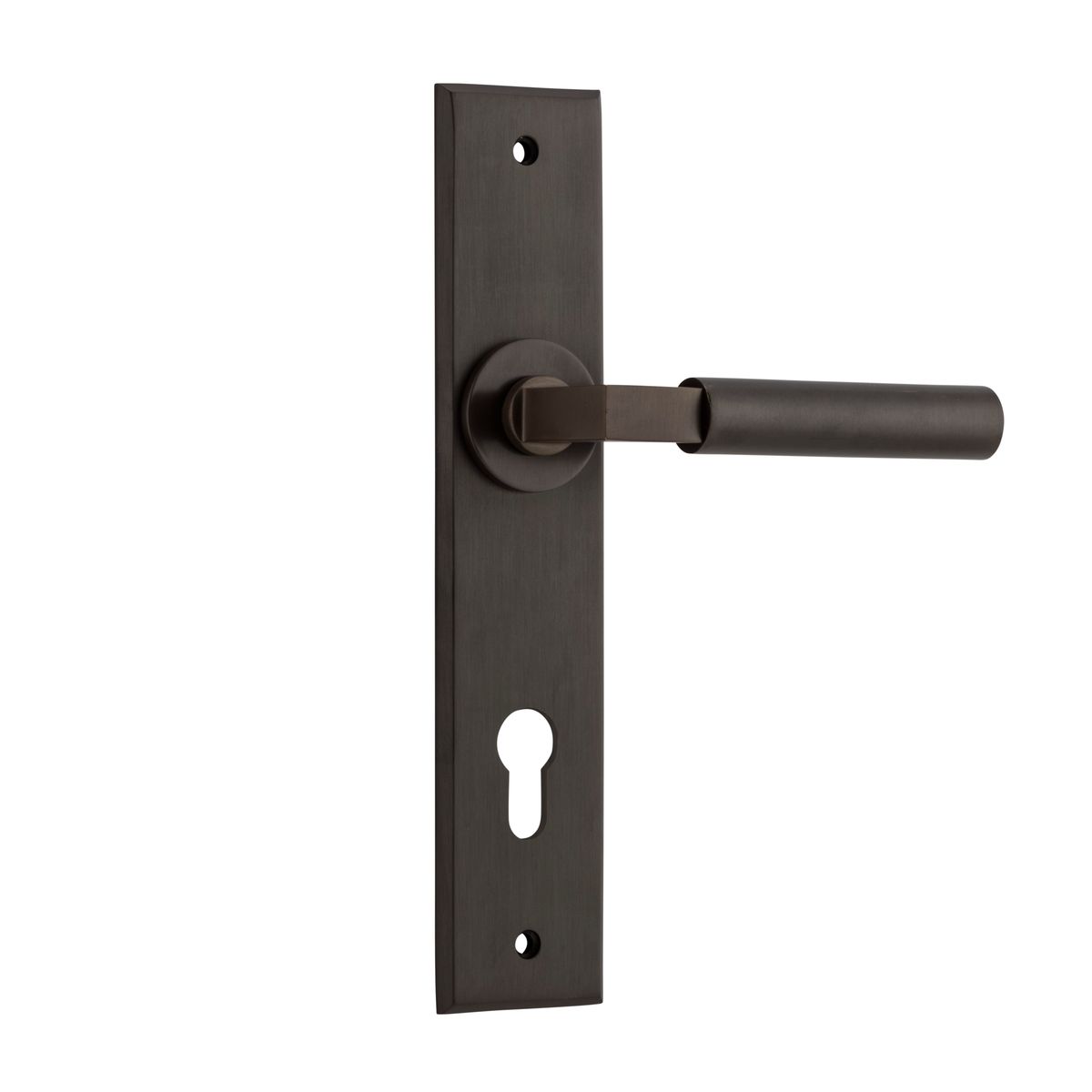 10794E85 - Berlin Lever - Chamfered Backplate - Signature Brass - Entrance