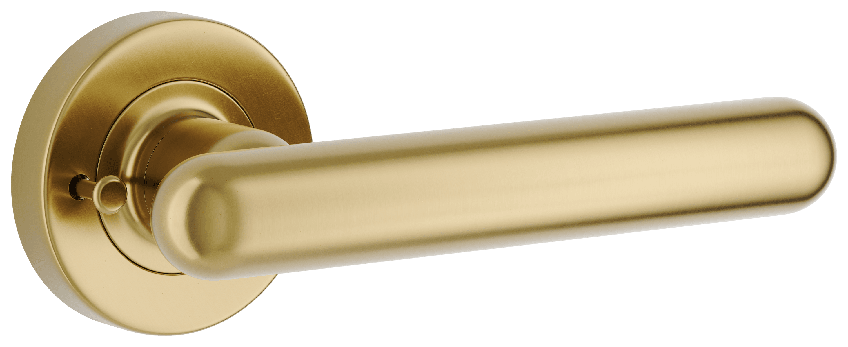 24000KIBPRIV60 - Puerto Lever - Round Rose (Inbuilt Privacy) - Brushed Gold PVD - Privacy