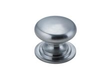 0569 - Sarlat Cupboard Knob - P32xD38mm - Brushed Chrome