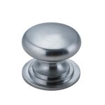 0569 - Sarlat Cupboard Knob - P32xD38mm - Brushed Chrome