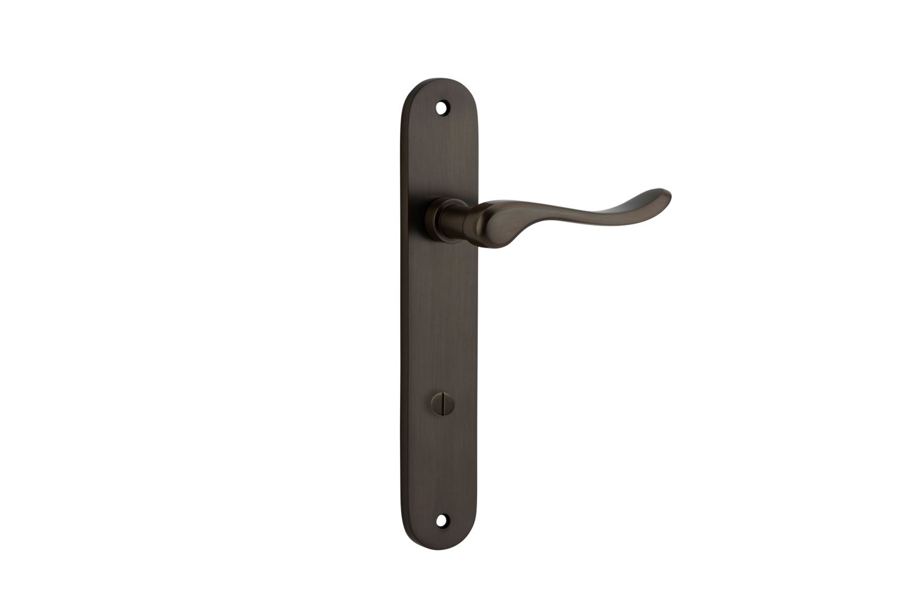 10924P85 - Stirling Lever - Oval Backplate - Signature Brass - Privacy