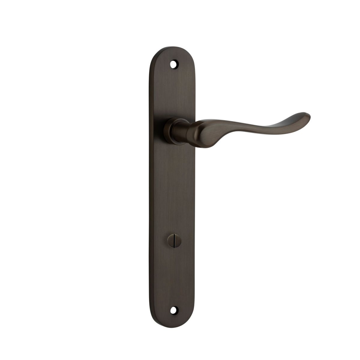 10924P85 - Stirling Lever - Oval Backplate - Signature Brass - Privacy