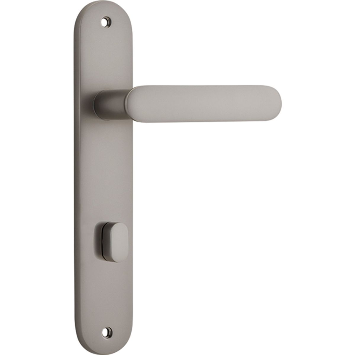 14764P85 - Bronte Lever - Oval Backplate - Satin Nickel - Privacy