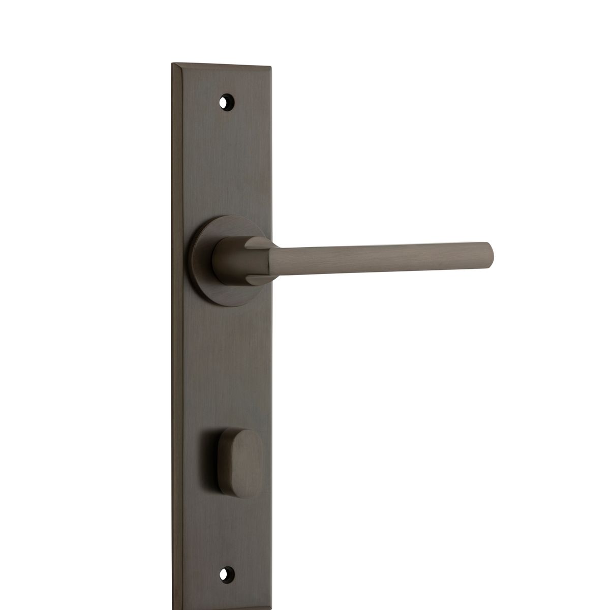 10782P85 - Baltimore Lever - Chamfered Backplate - Signature Brass - Privacy