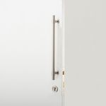 20710KENTR60KK - Helsinki Pull Handle - 450mm Entrance Kit with Separate High Security Lock - Satin Nickel - Entrance