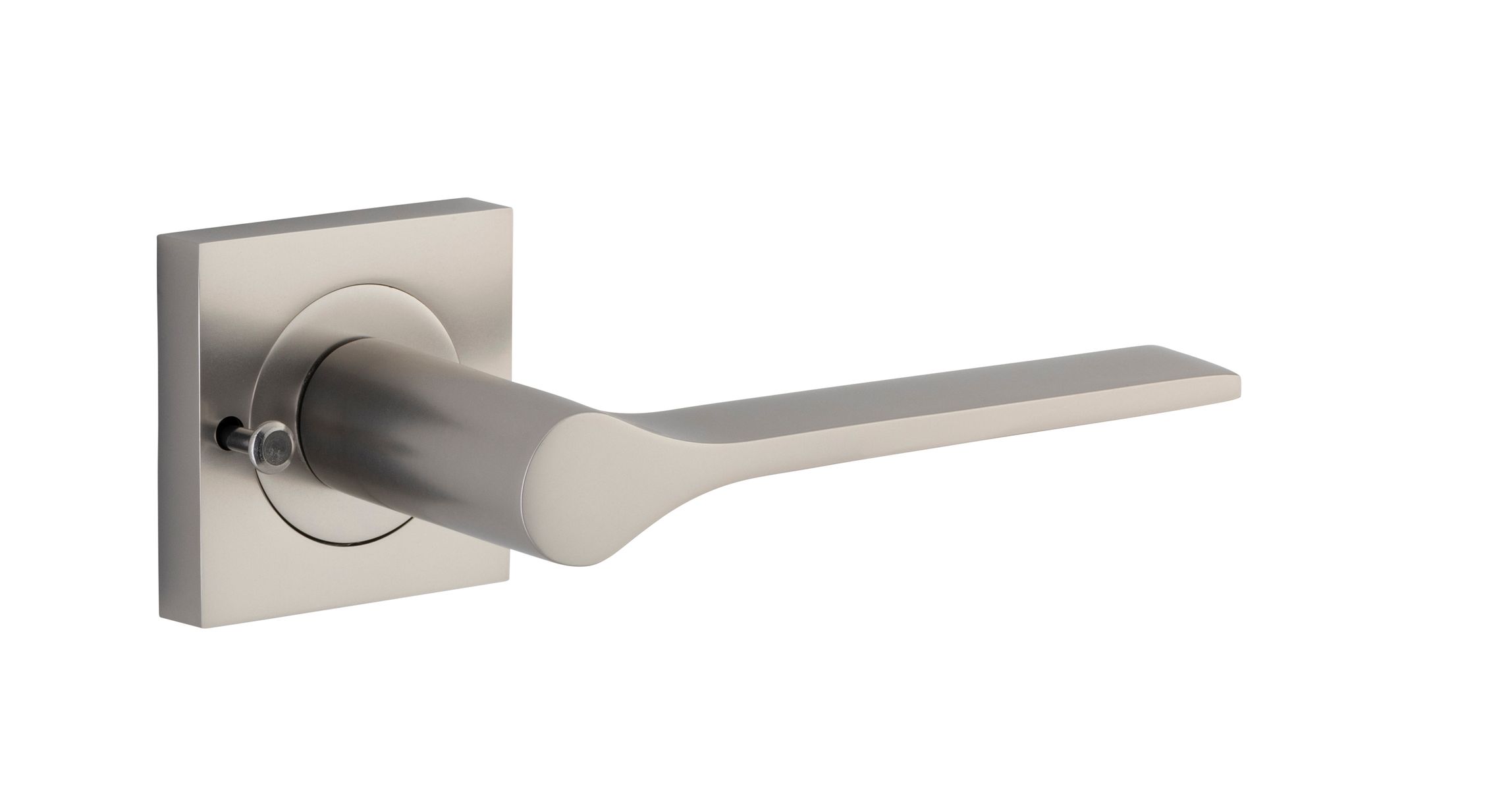 0439KIBPRIV60 - Como Lever - Square Rose Privacy Kit - Satin Nickel - Privacy