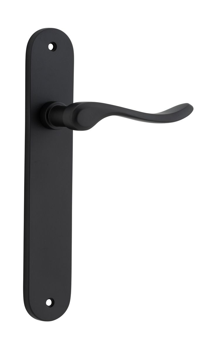 12924 - Stirling Lever - Oval Backplate - Matt Black - Passage
