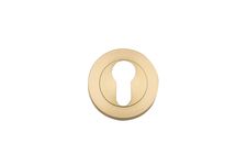 17119 - Euro Escutcheons - Round - Brushed Gold PVD