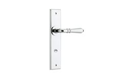 11780 - Sarlat Lever - Chamfered Backplate - Polished Chrome - Passage