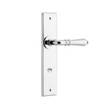 11780 - Sarlat Lever - Chamfered Backplate - Polished Chrome - Passage