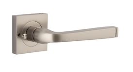 0399KIBPRIV60 - Annecy Lever - Square Rose (Inbuilt Privacy) - Satin Nickel - Privacy