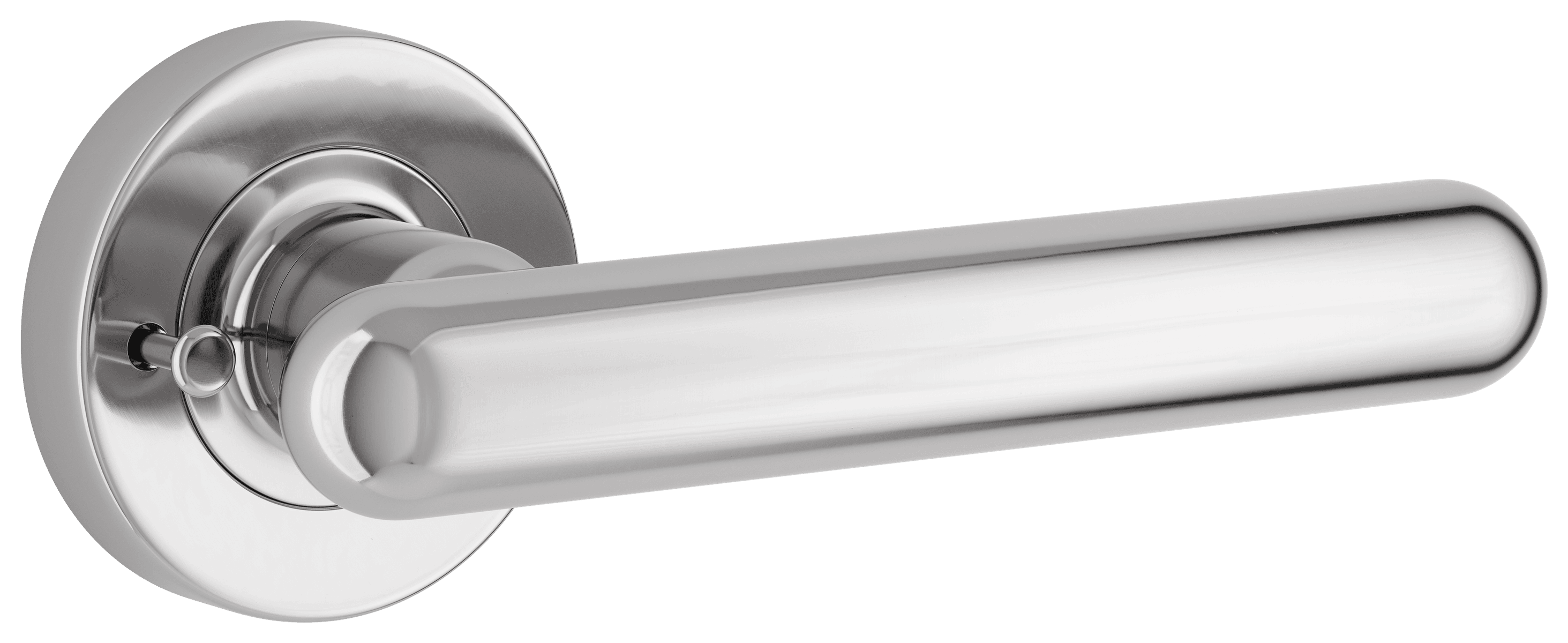 24004KIBPRIV60 - Puerto Lever - Round Rose (Inbuilt Privacy) - Polished Chrome - Privacy