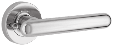 24004KIBPRIV60 - Puerto Lever - Round Rose (Inbuilt Privacy) - Polished Chrome - Privacy