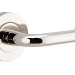 20358KIBPRIV60 - Oslo Lever - Round Rose (Inbuilt Privacy) - Polished Nickel - Privacy