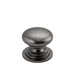 0572 - Sarlat Cupboard Knob - P27xD32mm - Distressed Nickel