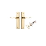 10426KPASS60 - Stirling Lever - Stepped Backplate Passage Kit - Polished Brass - Passage