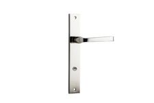 14208P85 - Annecy Lever - Rectangular Backplate - Polished Nickel - Privacy