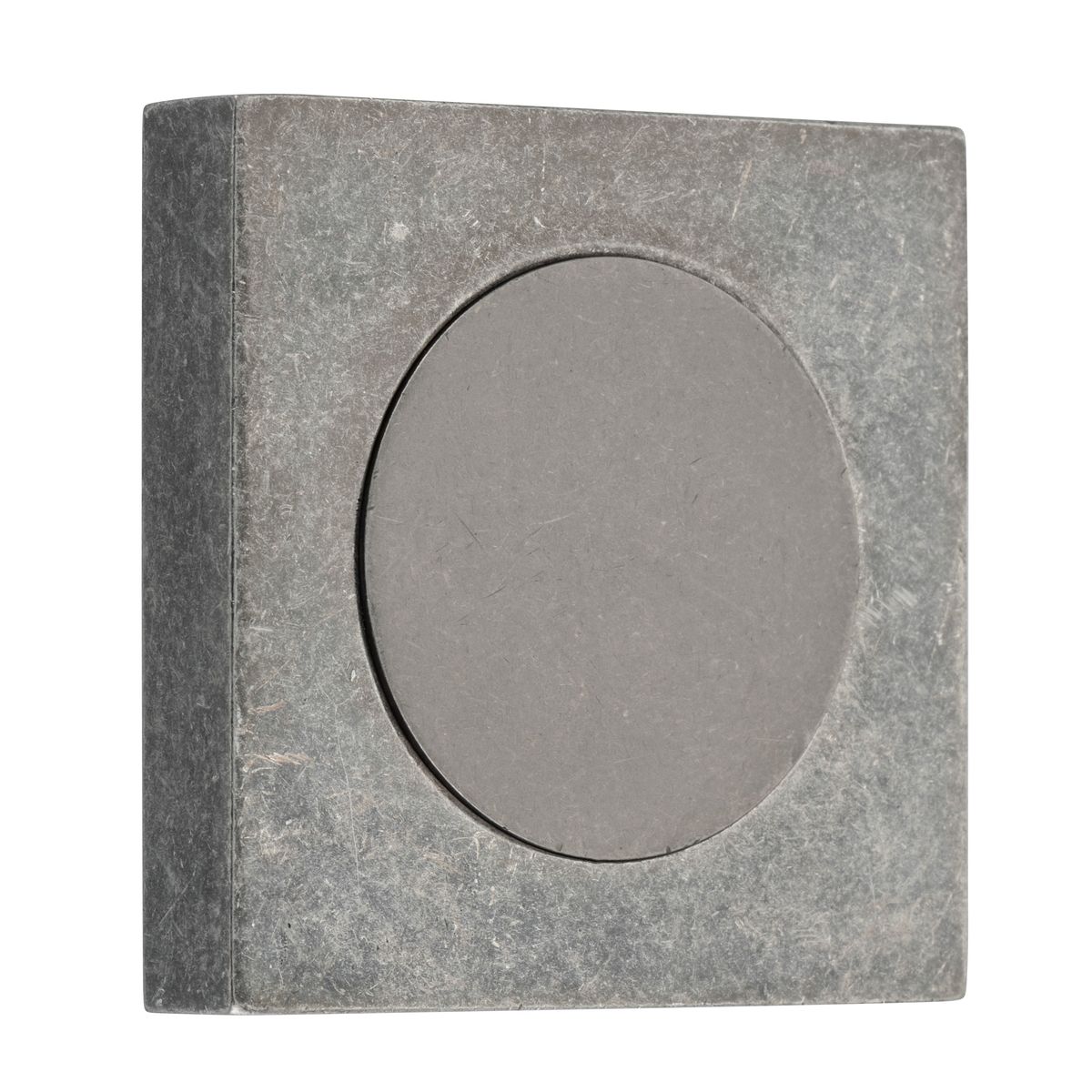 20297 - Blank Rose - Square - Distressed Nickel