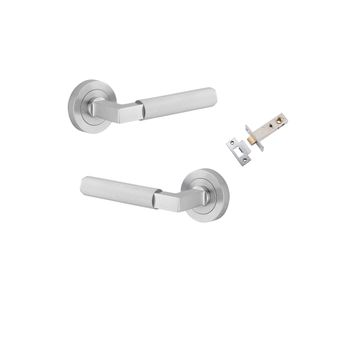 Brunswick Lever - Round Rose Passage Kit