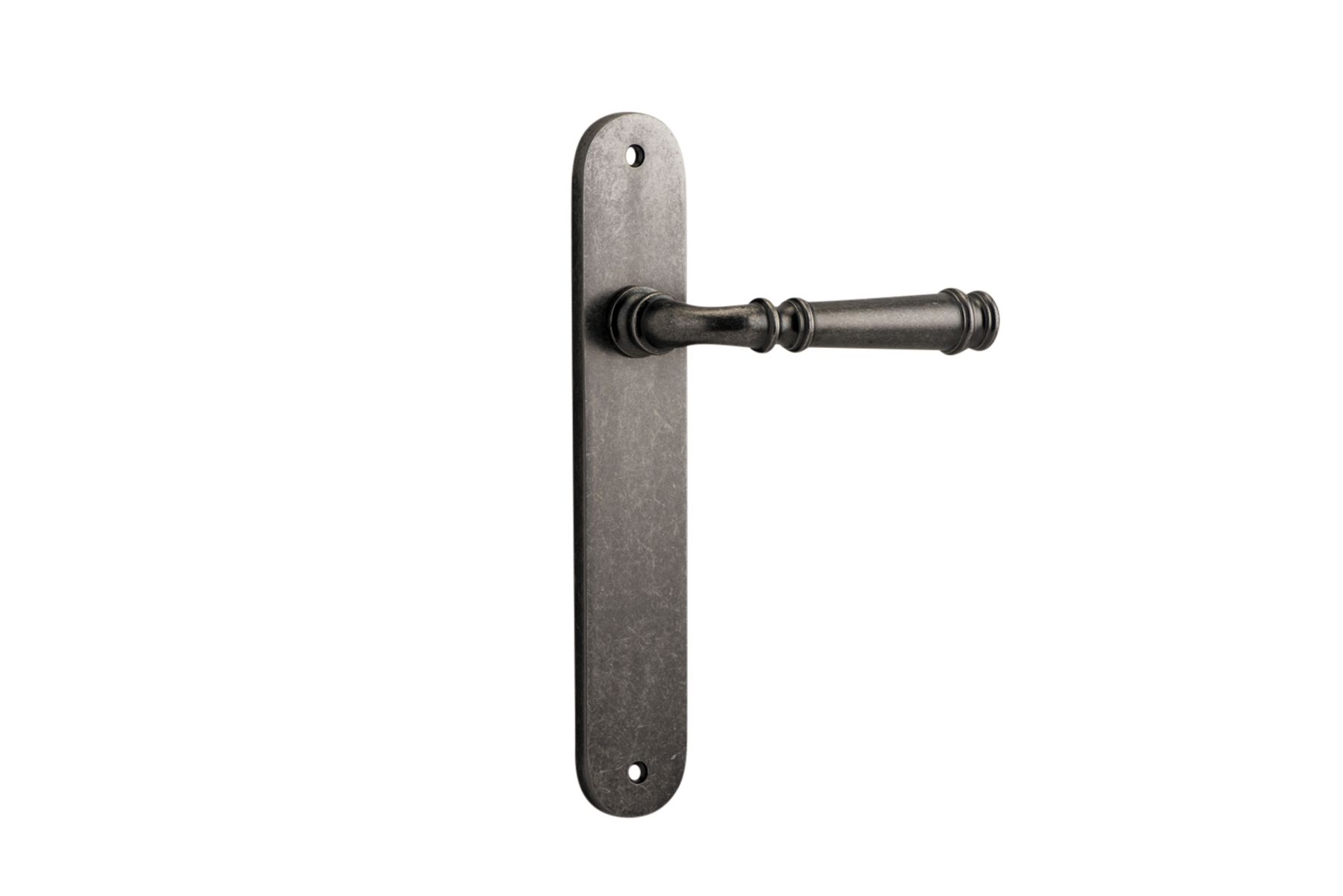 13730 - Verona Lever - Oval Backplate - Distressed Nickel - Passage
