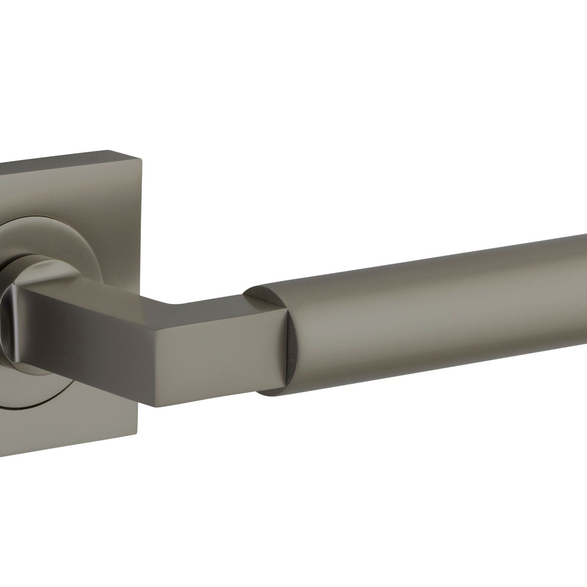 16873 - Berlin Lever - Square Rose - Graphite PVD - Passage