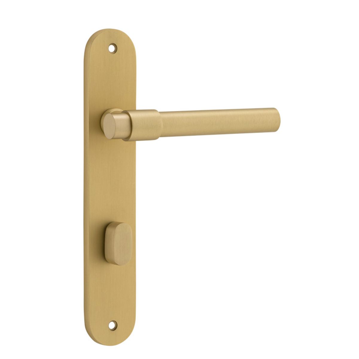 16400P85 - Helsinki Lever - Oval Backplate - Brushed Gold PVD - Privacy