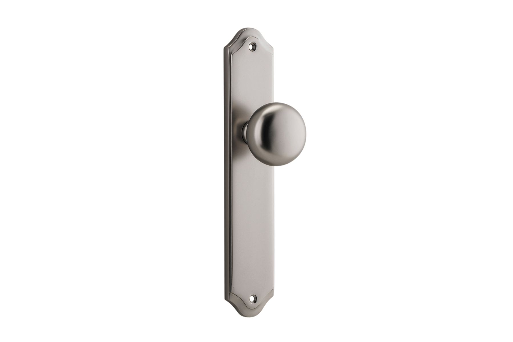 14828 - Cambridge Knob - Shouldered Backplate - Satin Nickel - Passage