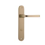 15232P85 - Annecy Lever - Oval Backplate - Brushed Brass - Privacy